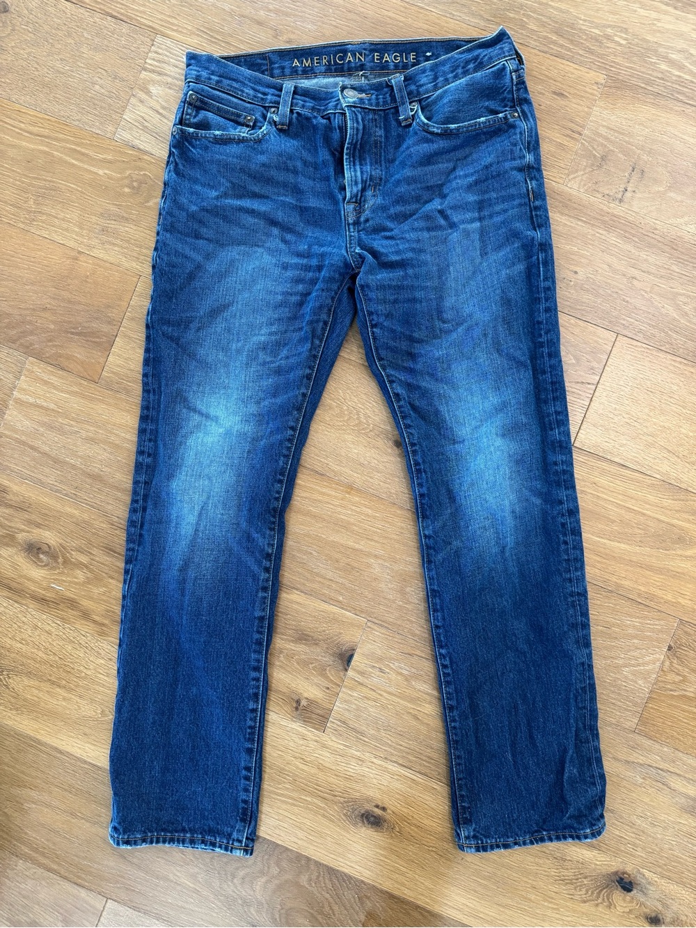 American Eagle Outfitters Men’s Blue Straight Fit Jeans